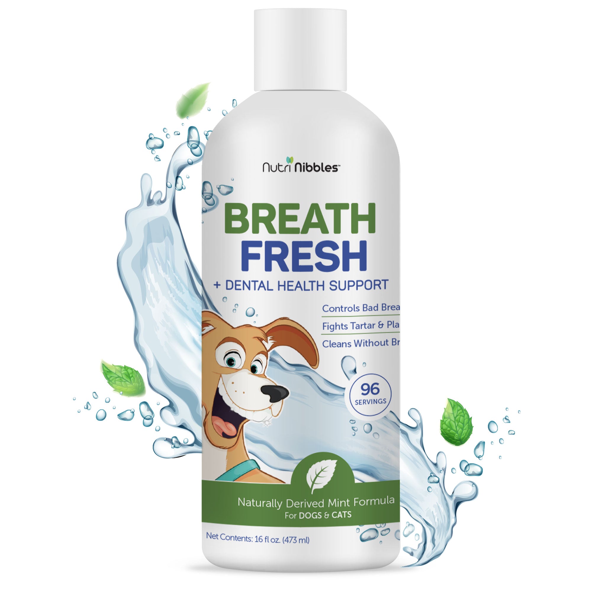 Fresh Breath + Oral Health -  Water Additive for Pets